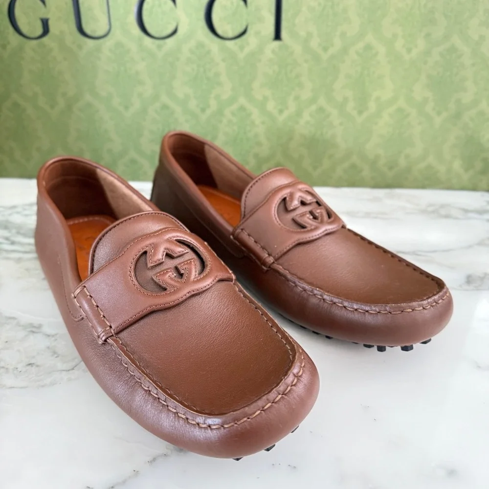Gucci moccasin brown
